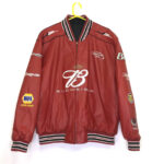 Dale Earnhardt Jr Red Budweiser Leather Jacket