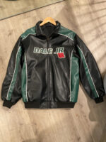 Dale JR 88 Amp Energy Black Green Leather Jacket