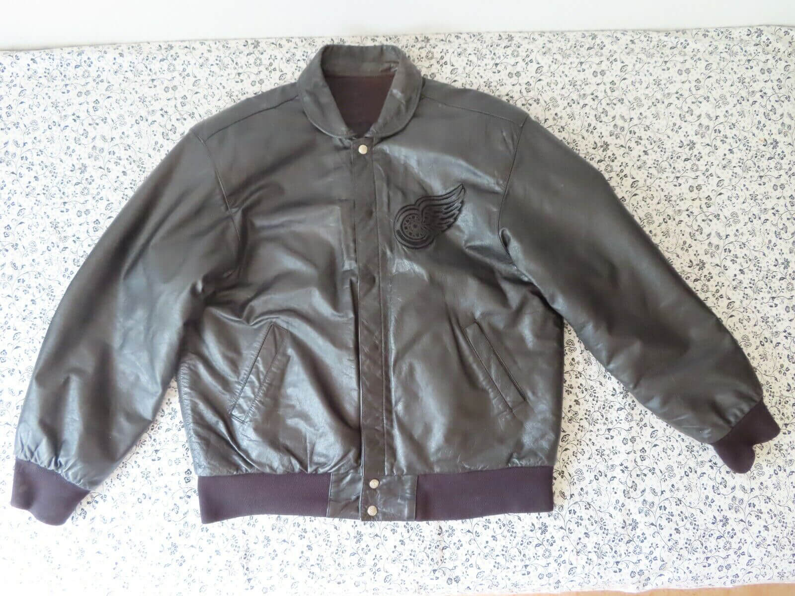 Detroit Red Wings Jeff Hamilton NHL Leather Jacket (1) Detroit Red Wings Jeff Hamilton NHL Leather Jacket