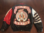 Detroit Red Wings Stanley Cup Champ Leather Jacket