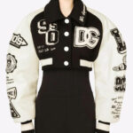 Dolce & Gabbana Cropped Bomber Varsity Jacket