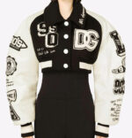 Dolce & Gabbana Cropped Bomber Varsity Jacket