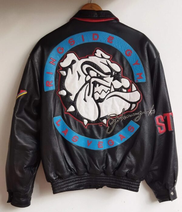 Johnny Tocco Ringside Gym Bull Dog Leather Jacket