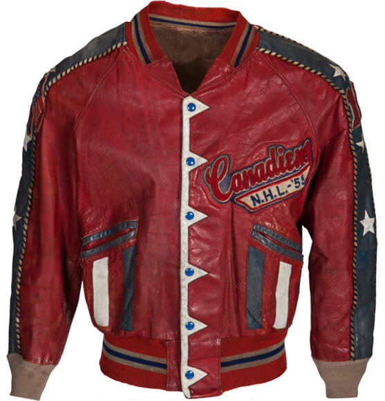 Kenny Mosdell Montreal Canadiens 1955 Leather Jacket