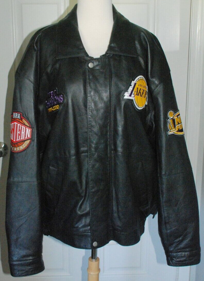La Lakers Black Moto Jacket