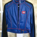 Montreal Canadiens Blue Black NHL Leather Jacket