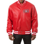 Montreal Canadiens Red NHL Leather Jacket