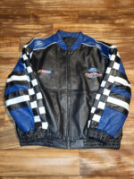 NASCAR Ford Racing Black Leather Jacket