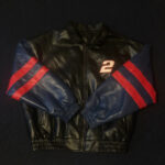 NASCAR Rusty Wallace 2 Black Leather Jacket