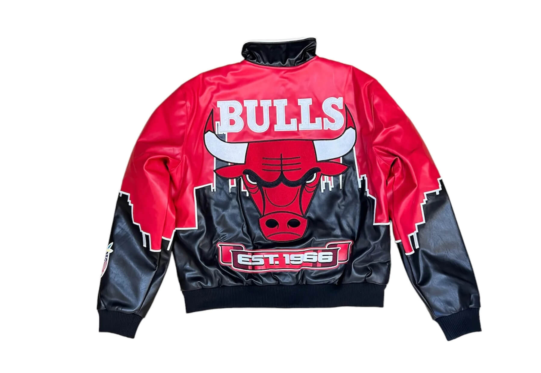 Mens Vintage 90's Nba Chicago Bulls Starter Leather Jacket