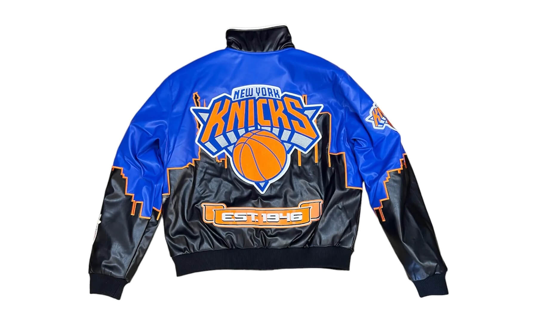 new york knicks leather jacket