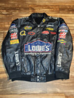 Nascar Jimmie Johnson Lowes Leather Racing Jacket