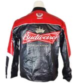 Red Black Budweiser Dale Earnhardt Jr Leather Jacket