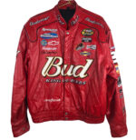 Red Bud Dale Earnhardt Jr Nascar Leather Jacket