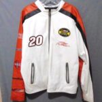 Tony Stewart Nascar White Nextel Leather Jacket