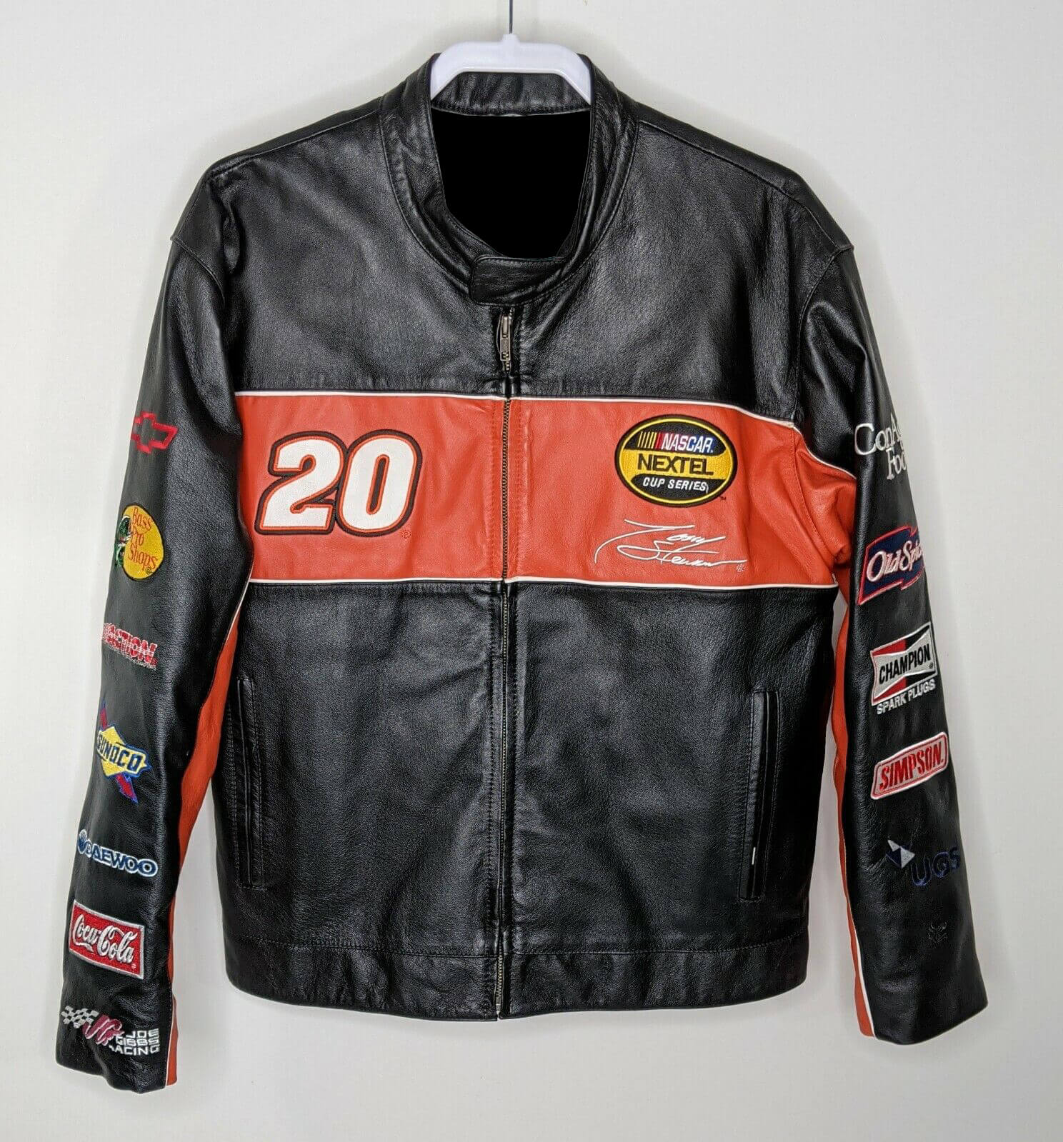 Tony Stewart Nextel Home Depot 2005 Leather Jacket (2) Tony Stewart Nextel Home Depot 2005 Leather Jacket