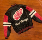 Vintage 1990s Detroit Red Wings Leather Jacket