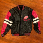 Vintage 1990s Detroit Red Wings Leather Jacket