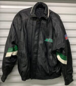 Vintage 90’s New York Jets Black Leather Jacket