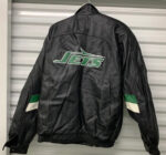 Vintage 90’s New York Jets Black Leather Jacket