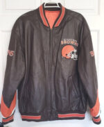 Vintage Cleveland Browns G-III Carl Banks Leather Jacket