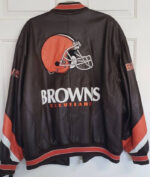Vintage Cleveland Browns G-III Carl Banks Leather Jacket