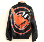 Vintage Daffy Duck Looney Tunes Black Leather Jacket