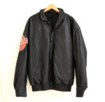 Vintage Daffy Duck Looney Tunes Black Leather Jacket