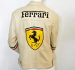 Vintage Ferrari Michael Schumacher Leather Jacket
