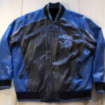 Vintage G III Carl Banks Detroit Lions Leather Jacket