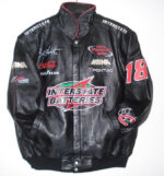 Vintage Instate Batteries Black Leather Jacket