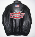 Vintage Instate Batteries Black Leather Jacket