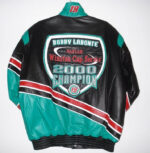 Vintage Instate Batteries Bobby Labonte Leather Jacket