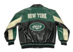 Vintage NFL New York Jets Football Leather Jacket