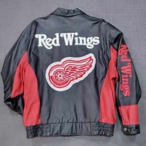 Vintage NHL Detroit Red Wings Leather Jacket