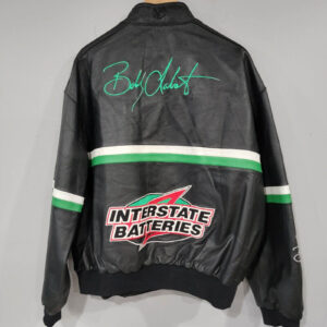 Vintage Nascar Intestate Batteries Leather Jacket