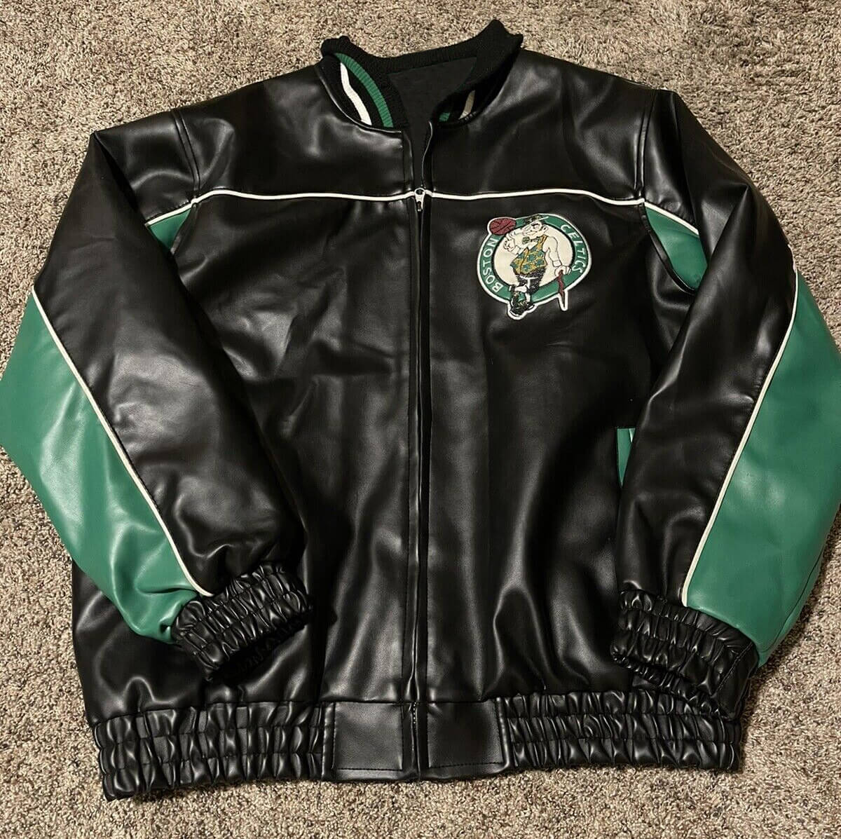 nba leather basketball jacket