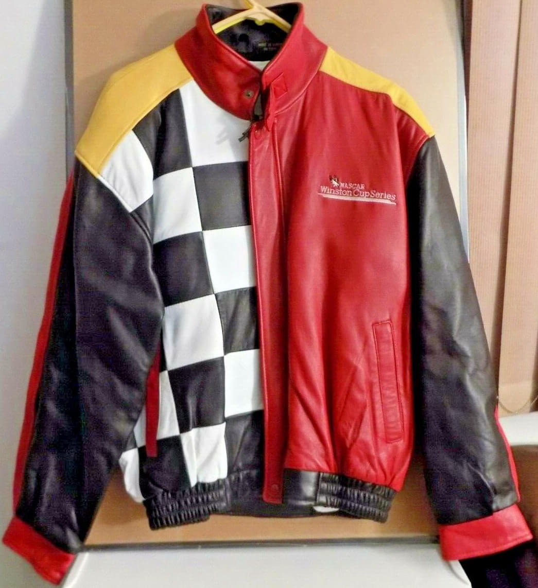 Vtg Nascar Winston Cup Series Multicolor Leather Jacket (1) Vtg Nascar Winston Cup Series Multicolor Leather Jacket