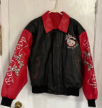 Betty Boop American Toons Leather Bomber Jacket
