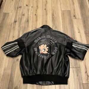 Betty Boop Motorcycle Club Biker Leather Jacket