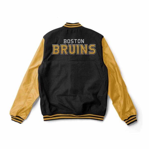 Black Gold Boston Bruins Varsity Jacket