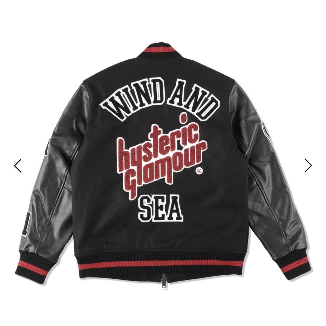 Black Hysteric Glamour Wind and Sea Varsity Jacket