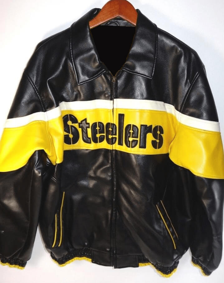 Black NFL Pittsburgh Steelers Football Leather Jacket (1) Black NFL Pittsburgh Steelers Football Leather Jacket