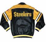 Black Yellow Pittsburgh Steelers NFL Team Leather Jacket