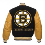Boston Bruins Black Gold Varsity Jacket