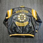 Boston Bruins Black NHL Hockey Leather Jacket