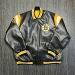 Boston Bruins Black NHL Hockey Leather Jacket