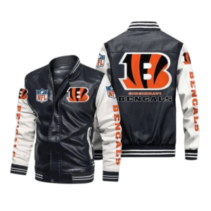 Cincinnati Bengals JH Design Big & Tall Wool Full-Snap Jacket -  Black/Orange in 2023