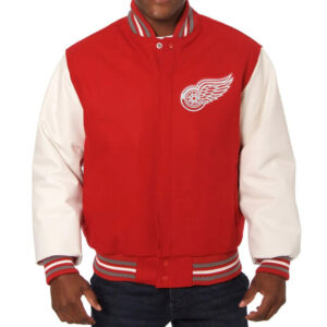 CCM, Jackets & Coats, Ccm Nhl Classics Detroit Red Wings Melton Wool  Varsity Jacket Adult Size Xl