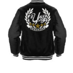 General Yay Black Gold Diamond Logo Varsity Jacket